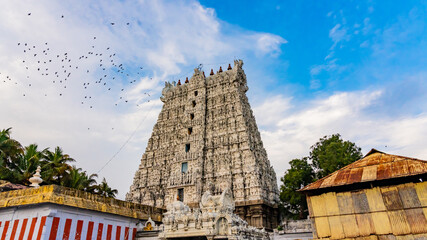 Wall Mural - The Thanumalayan Temple, also called Sthanumalayan Temple is an important Hindu temple located in Suchindram in the Kanyakumari district of Tamil Nadu, India