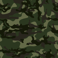 Military texture camo vector template. Forest hunting pattern.