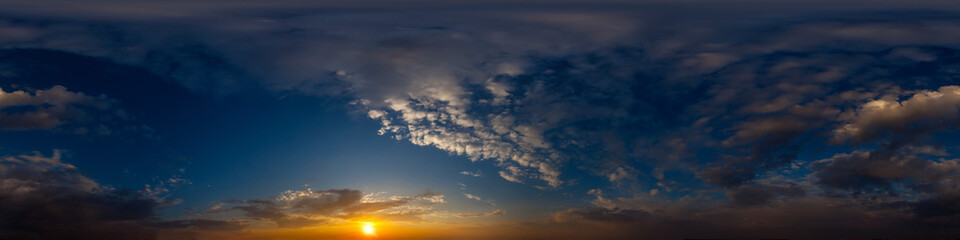 Wall Mural - sky hemisphere. dome photo of sky for your 360° vr photography or video