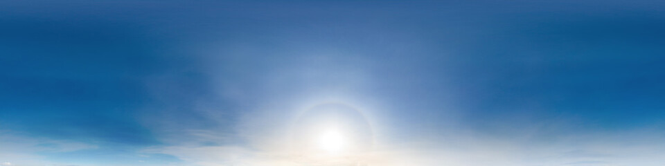 Wall Mural - sky hemisphere. dome photo of sky for your 360° vr photography or video