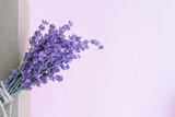 Fototapeta Lawenda - 
Lavender bouquet,
mothers Day,
 purple flowers,
Valentine's Day.