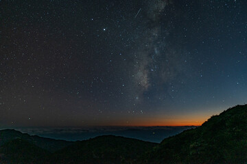Wall Mural - starry night sky