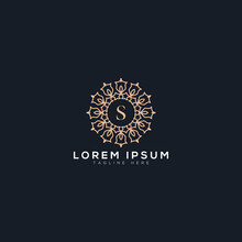 Luxury Boutique Fashion Letter S Logo Design Template Elements, Colorful Vector Branding Illustrations
