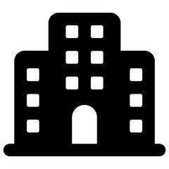 Wall Mural - modern architecture of residential solids icon