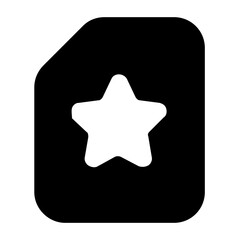 Sticker - 
Ranking star in editable filled style 
