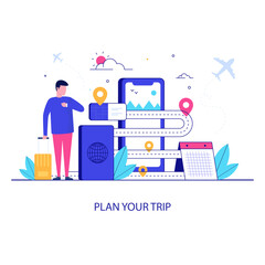 Wall Mural - Plan Your Trip 