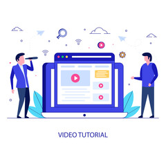 Sticker - Video Tutorial Illustration 