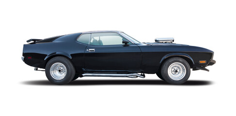 Naklejka na meble Classic American muscle car isolated on white background