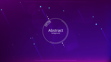 Wall Mural - abstract banner with gradient shapes and blur background with dark neon color. dynamic shape composi
