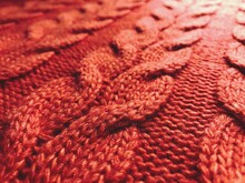 Full Frame Shot Of Red Fabric
