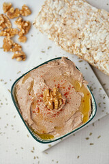 Poster - chickpea, walnut and rosemary hummus