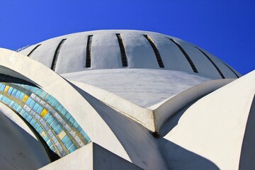 Wall Mural - View of the dome of the Christian orthodox church Analipsi in Athens, Greece.