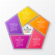 © GfxPapercut - Pentagon element for infographic,Business concept with 5 options,Vector illustration.
