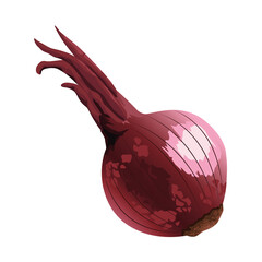 Poster - fresh onion vegetable healthy icon