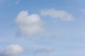 Wall Mural - blue sky with white clouds, background