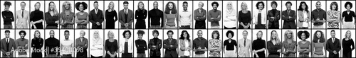 Plakat Group of 24 people in a collage