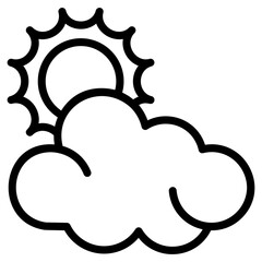 Sticker - Cloudy Morning Vector 