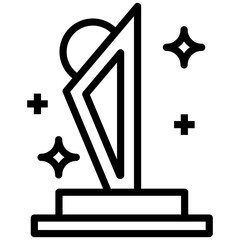 Poster - Glass Award Trophy 