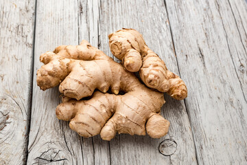 Canvas Print - Healthy ginger root close up