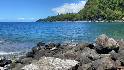 Wall Mural - Anse des Cascades bay in Sainte-Rose on Reunion Island