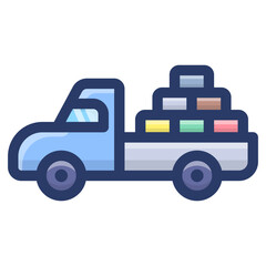 Poster - Truck Loader Vector