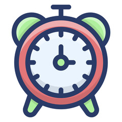 Canvas Print - Alarm Clock Vector