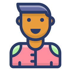 Sticker - Human Avatar Vector 