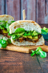 Canvas Print - Beef brisket sandwich