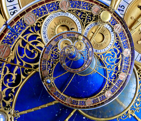 Wall Mural - Abstract ancient zodiac clock. Abstract Astronomical clock
