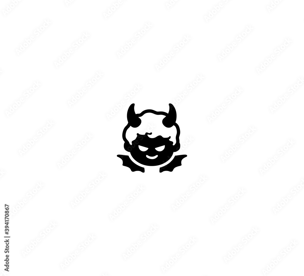Devil vector isolated icon illustration. Devil icon の Stock