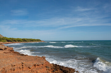 seascape of the mediterranean coast