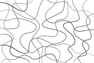 Wall Mural - abstract background pattern made with curvy lines in messy look. modern, dynamic vector art.