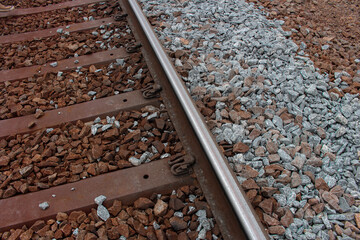 Railway Track Train Transport Close Old Style