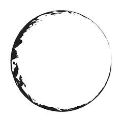 Aufkleber - Grungy circle blob, blotch vector