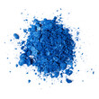 © Snowbelle - Heap of blue eye shadow isolated on a white background. Top view.