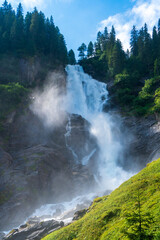  Krimml Waterfalls in High Tauern National Park in Austria