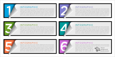 Wall Mural - Heading design template, Infographics, Header graphics,