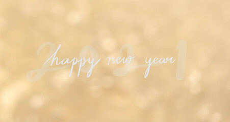 Wall Mural - abstract blur beautiful gold metallic color background with calligraphy text 