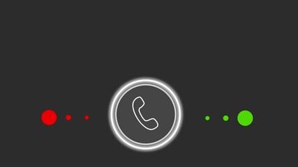 Incoming call on smartphone screen