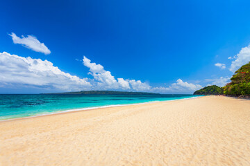 Sticker - White sand beach Boracay island, Philippines