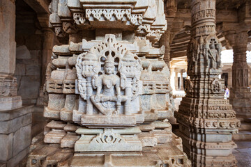 Wall Mural - Ranakpur Jain temple in Rajasthan, India