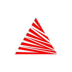 Wall Mural - Triangle icon logo design for business company template