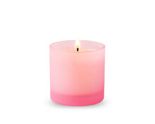 Scented Candles On White Background