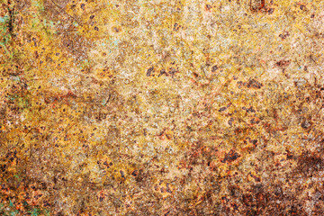 Canvas Print - Rust background. Metal corrosion texture. Grunge steel backdrop. Scratched rusty iron sheet.