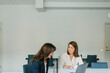 © Johnér - Smiling businesswomen at meeting, Sweden