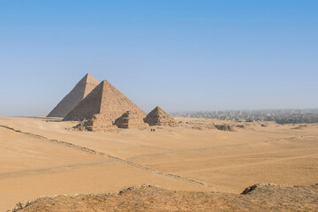 Wall Mural - The Pyramids, Giza, Cairo, Egypt.	