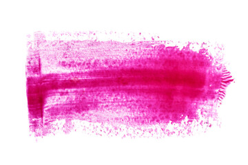 Poster - Short pink watercolor brush stroke