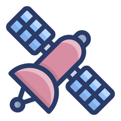 Sticker - Space Satellite Vector 