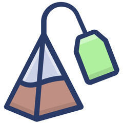 Sticker - Tea Bag Vector 