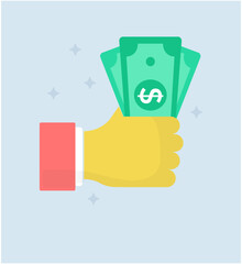 Sticker - Paper Money Vector 